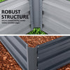 Home Ready 150 x 90 x 30cm Grey Raised Garden Bed Galvanised Steel Planter