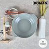 KOMAN 28cm Grey Shinewon Vinch IH Two Hands Wok Non-stick Induction Titanium Ceramic + Glass Lid