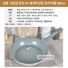 KOMAN 28cm Grey Shinewon Vinch IH Frypan Frying Pan Non-stick Induction Ceramic + Glass Lid