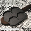 Mommy's Pot 23cm Cast-Iron Traditional Egg Pan Non-Stick Pre-Seasoned