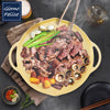 Giorno Felice 34cm Round IH Griddle Pan Ceramic Non-Stick Camping Korean Stew