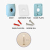 Catchhole Blue Door Stopper Wall Mount Door Stop Adhesive Catch Hole Advanced