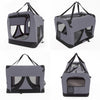 Paw Mate Grey Portable Soft Dog Cage Crate Carrier L