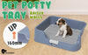 PS KOREA Blue Dog Pet Potty Tray Training Toilet Raised Walls T1