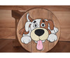 Kids furniture Wooden Stool Puppy Dog Chair Toddlers Step Sitting