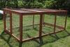 YES4PETS Large Chicken Coop Run Guinea Pig Cage Villa Extension Rabbit Hutch House Pen