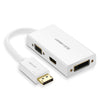 UGREEN DP to HDMI /VGA/DVI converter - White (20419)