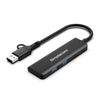 Simplecom CH385 SuperSpeed USB-A and USB-C 4-Port Combo Hub USB 3.2 Gen 1 (2x USB-A and 2x USB-C Ports)