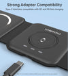 CHOETECH T588-F-BK 3-in-1 Foldable Fast Wireless Charger for Phone/Watch/Earphone