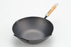 Yoshikawa Cook-Pal Ren 36cm Premium Carbon Steel Heat Treated Wok with two handles