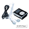 Mini Clip 16G MP3 Music Player With USB Cable & Earphone Black