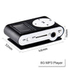 Mini Clip 8G MP3 Music Player With USB Cable & Earphone Silver