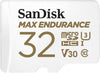 Sandisk Max Endurance Microsdhc Card SQQVR 32G (15 000 HRS) UHS-I C10 U3 V30 100MB/S R 40MB/S W SD Adaptor SDSQQVR-032G-GN6IA