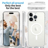 Ultimake Shockproof Transparent Magsafe Cover Case for iPhone 15 Pro (Transparent)