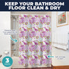 Home Master 12PCE PEVA Patterned Shower Curtain Various Stylish Designs 180cm