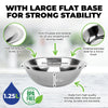 Home Master 36PCE Mixing Bowl 20cm High Quality Polished Stainless Steel 2L