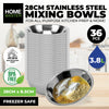 Home Master 36PCE Mixing Bowl 28cm High Quality Polished Stainless Steel 3.8L