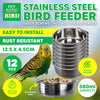 Pet Basic 12PCE Bird Feeder 12.5cm Stainless Steel Rust/Spill Resistant 580ml