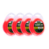 Garden Greens 24PCE 8m x 2.5mm Trimmer Line Red Durable Impact Resistant