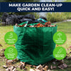 Garden Greens 12PCE Garden Waste Bag Waterproof Reusable Strong Material 59L