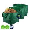 Garden Greens 12PCE Garden Waste Bag Waterproof Reusable Strong Material 59L