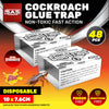 SAS Pest Control 48PCE Cockroach Traps Fast Acting Effective 10 x 7.6cm