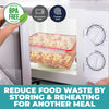 Home Master 12PCE Snap Lock Food Container Microwave Freezer Safe 3500ml