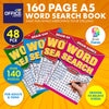 Office Central 48PCE A5 Word Search Activity Books Over 140 Puzzles 160pg