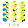 Pet Basic 36PCE Tennis Fetch Balls Paw Print Design Non Abrasive Felt 6.5cm