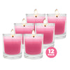 Perfect Scent 12PCE Orchard Blossom Scented Fragrant Candles Glass Holder 7cm