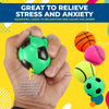 Party Central 24PCE Sports Stress Balls High Quality Rubber Soft Toy 6cm