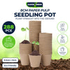 Garden Greens 288PCE Seedling Paper Pulp Pots Organic Biodegradable 8.5 x 8cm