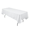 Party Central 72PCE Table Cloth PVC White Waterproof Reusable 137 x 183cm