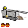 SAS Pest Control 12PCE Rat Trap Metal Cage Reusable Indoor Outdoor Use 24cm