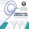 Home Master 24PCE Tablecloth Protectors Clear Waterproof Reusable 225cm