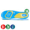 1st Care 12 Pairs Men's Silica Gel Comfort Insoles Cushion Base Maxi Support