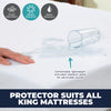 Home Master 12PCE Mattress Protector King Size Elastic Fit 195 x 200 x 35cm