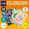 Office Central 48PCE 2-In-1 Adult Colouring & Word Search Books 96pg