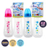 1st Steps 12PCE 250ml Baby Bottles Narrow Neck Fast Flow Teat BPA Free