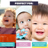 1st Steps 12PCE Textured Teething Rings Water Filled Soft Premium Silicone