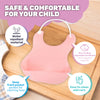 1st Steps 12PCE Food & Liquid Catcher Flexible Bibs Waterproof 25 x 21cm