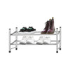 Home Master 6PCE Adjustable 2 Tier Shoe Racks Stainless Steel 35 x 62cm