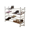 Home Master 4PCE Adjustable 4 Tier Shoe Racks Stainless Steel 67.5 x 62cm