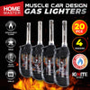 Home Master 20PCE Gas Lighters Muscle Car Design Adjustable Refillable 13.5cm