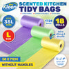 Xtra Kleen 1728PCE Kitchen Tidy Bin Liners Large Scented Tear Leak Proof 35L