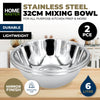 Home Master 24PCE Mixing Bowl 32cm High Quality Polished Stainless Steel 5.1L