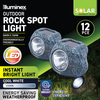 illuminex 12PCE LED Solar Rock Spot Lights Weatherproof Cool White 56 x 75mm