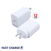 SAS Electrical 12PCE 20W USB-C Wall Charger Apple Samsung Google Fast Charge