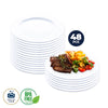 Home Master 48PCE Melamine Plates Lightweight Chip & Scratch Resistant 30cm