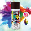 Australian Export 12PK 250gm Aerosol Spray Paint Cans [Colour: Black - Satin]